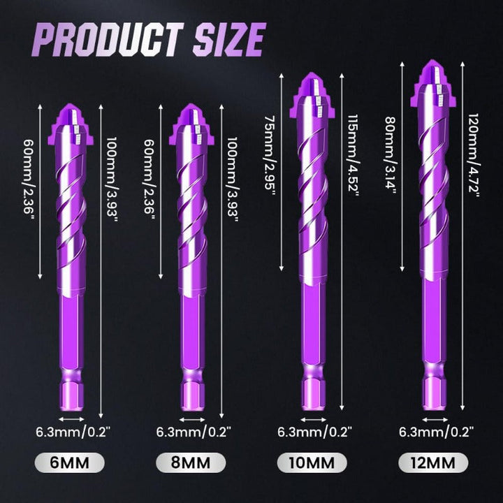 BowLift | Woyuosn VioletShield Quad-Edge Drill Set