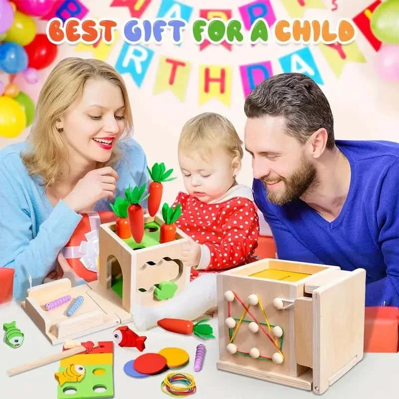 BowLift | 8-in-1 Montessori play box for babies - Promotes development and creativity