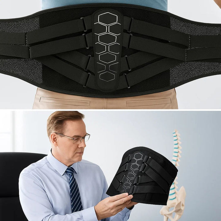 Ultra-Breathable Lumbar Support Belt – Lightweight Stabilising Wrap for Pain Relief & Posture Support Bowlift
