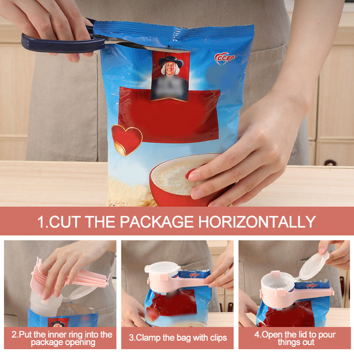 BowLift | Food closure with pocket clip (4 pieces)