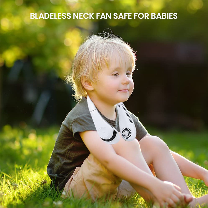 Rechargeable Bladeless Portable Neck Fan | Bowlift