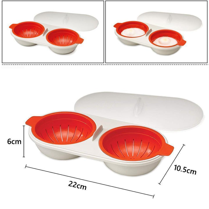 BowLift | Double Microwave Egg Cooker