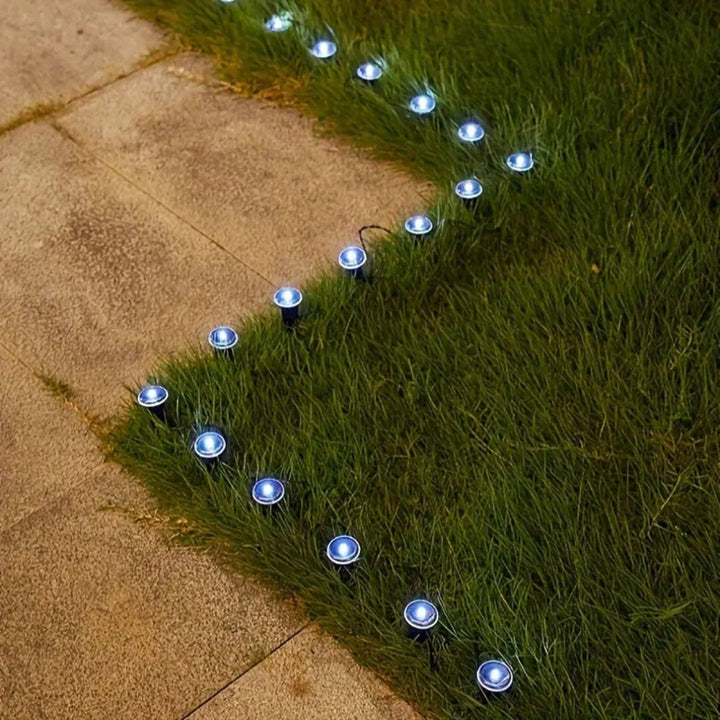 LumaTerra – 15-Pack Solar Garden Path Lights