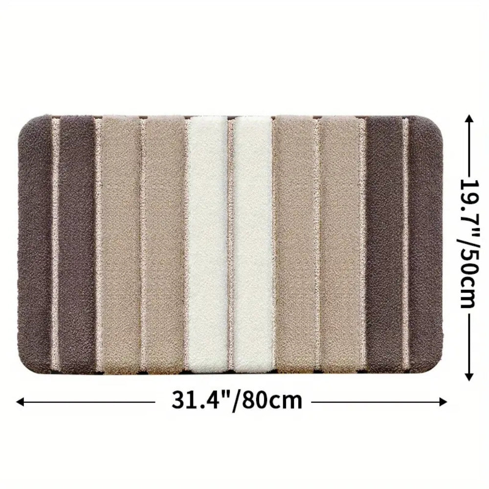 BowLift | Lumiere Striped Absorbent Bath Mat