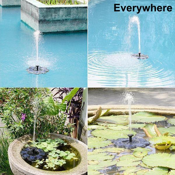 BowLift | Solar Bionic Fountain for Gardens Birth Bath for Floor / Ground