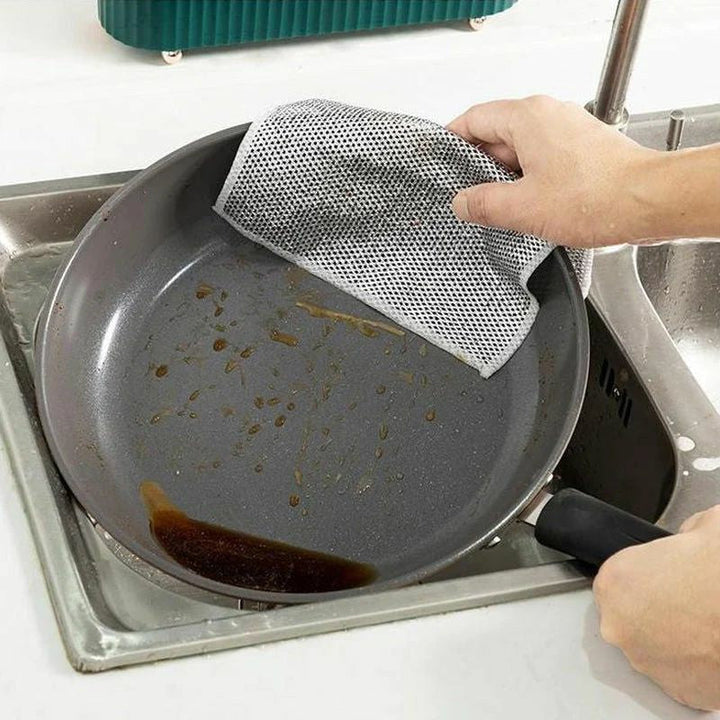BowLift | WireClean Double Sided Metal Steel Wire Cleaning Cloth