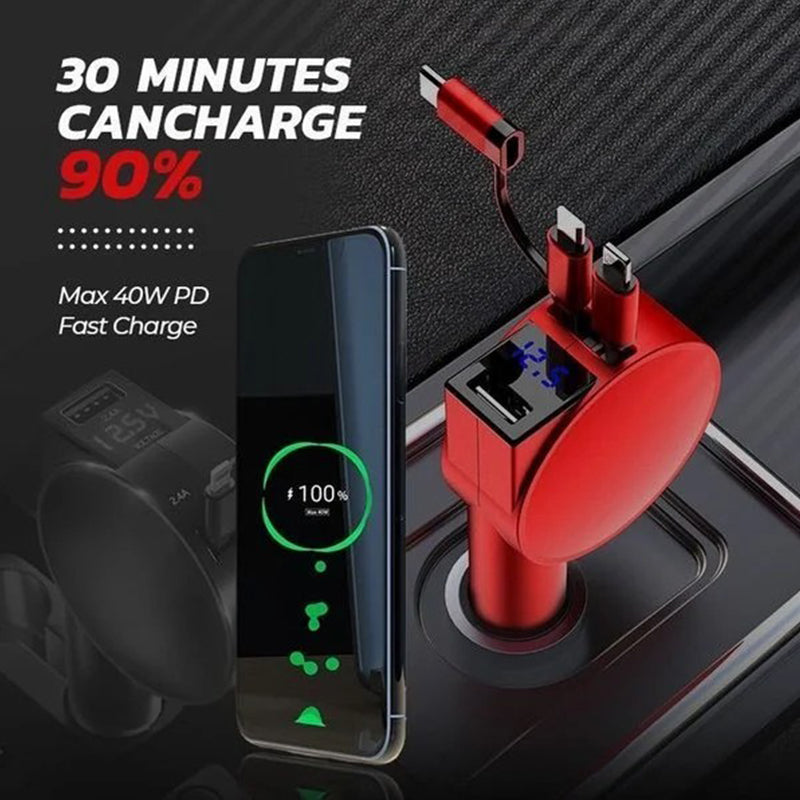 BowLift | 3-in-1 Fast Car Charger
