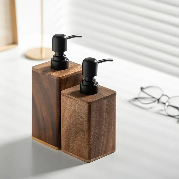 BowLift | Walnut Aura Lotion & Soap Dispenser