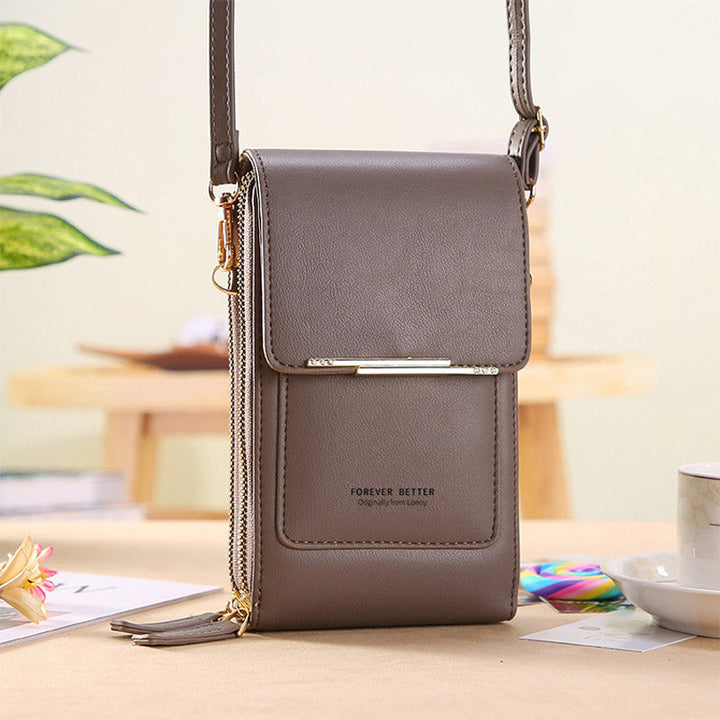 Anti-Theft Leather Bag with Touchscreen | Bowlift