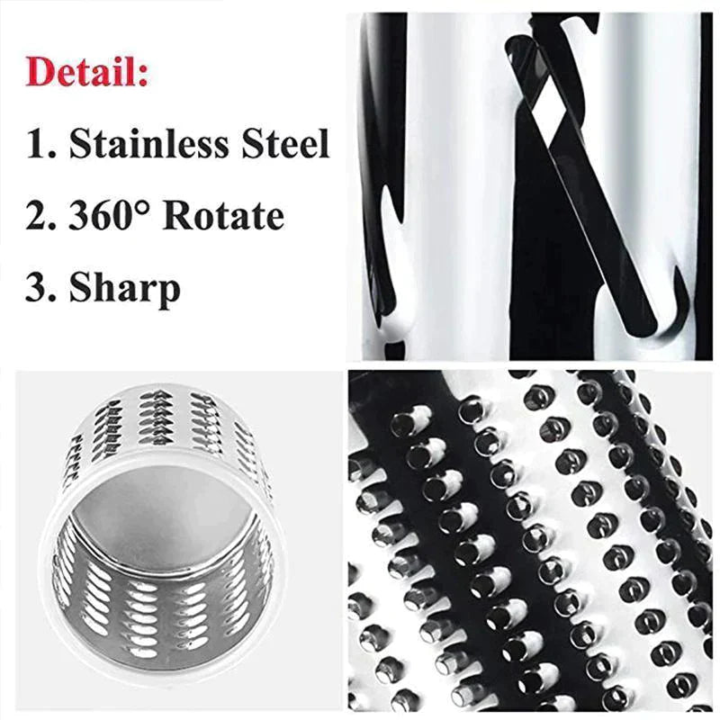 3 in 1 Rotary Cheese Grater Vegetable Slicer | Bowlift