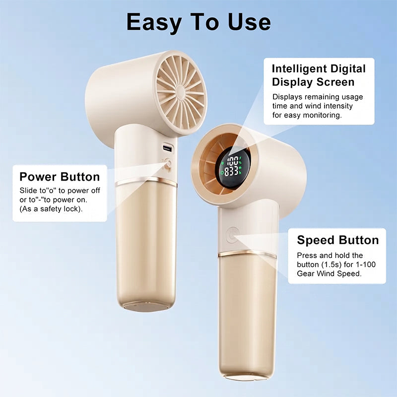 Portable Handheld Rechargeable Personal Cooling Fan | Bowlift