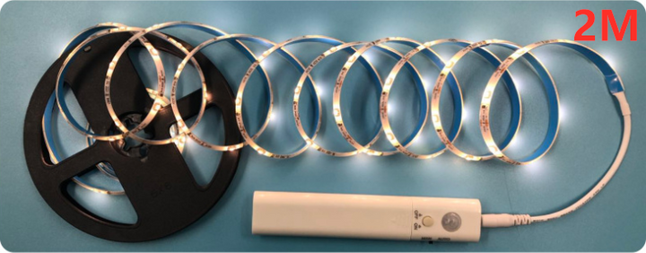 BowLift | LED light strip with remote control – 2 meters flexible strip for decorative lighting in cabinets and shelves