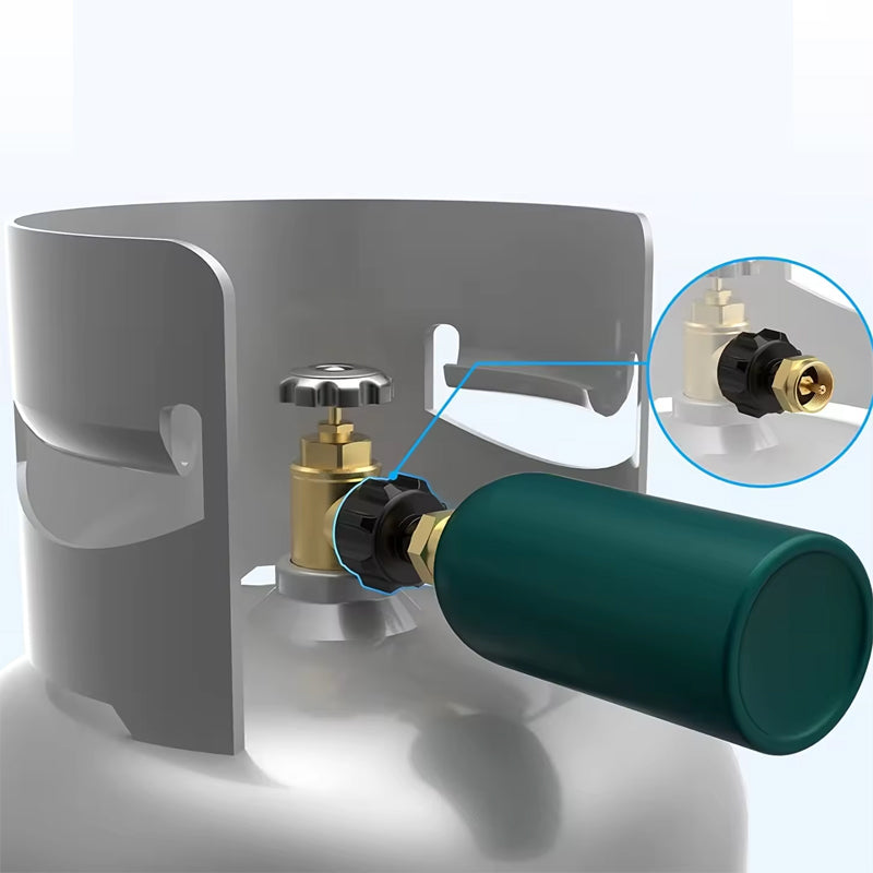 BowLift | Highly Rated Propane Refill Elbow Adapter with Tank Indicator