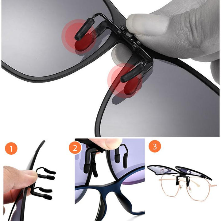BowLift | New polarized clip-on flip-up sunglasses