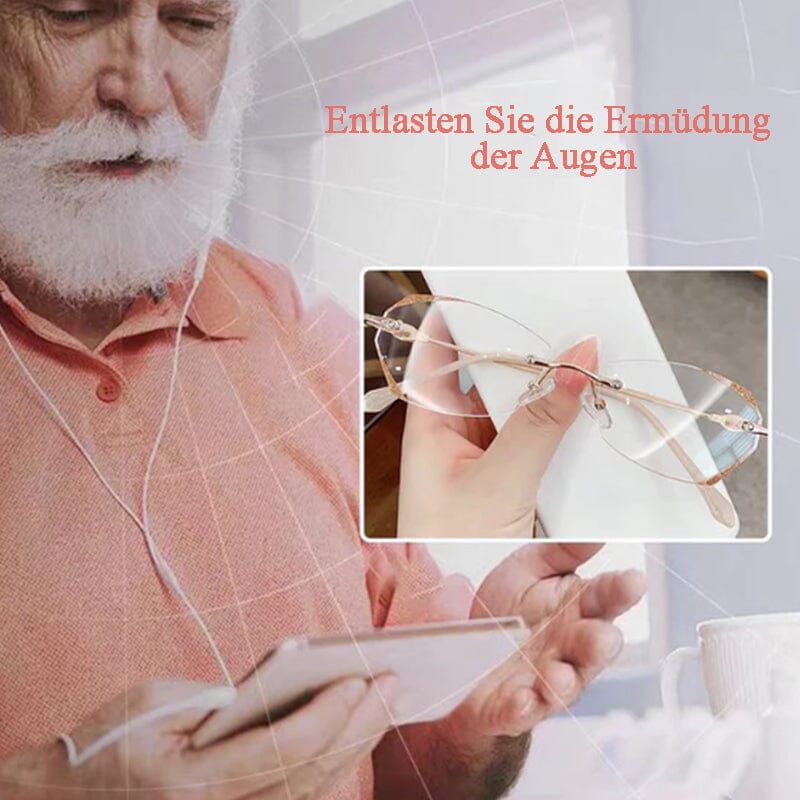 BowLift | Fashionable rimless anti-blue light reading glasses