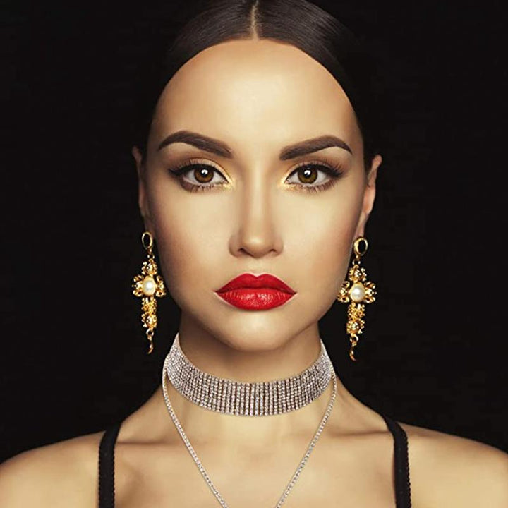 BowLift | Rhinestone Tassel Choker