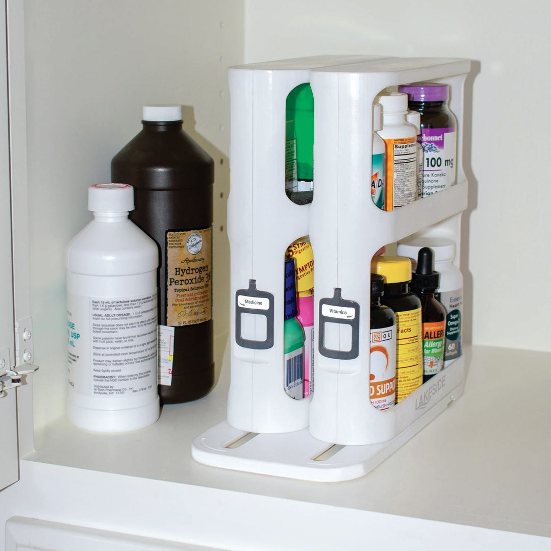 BowLift | LAKESIDE™ Rotating Spice Rack Organizer