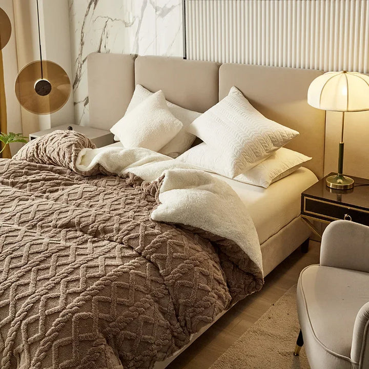 BowLift | Double-sided Cashmere-Look Duvet Cover - VelvetWarm