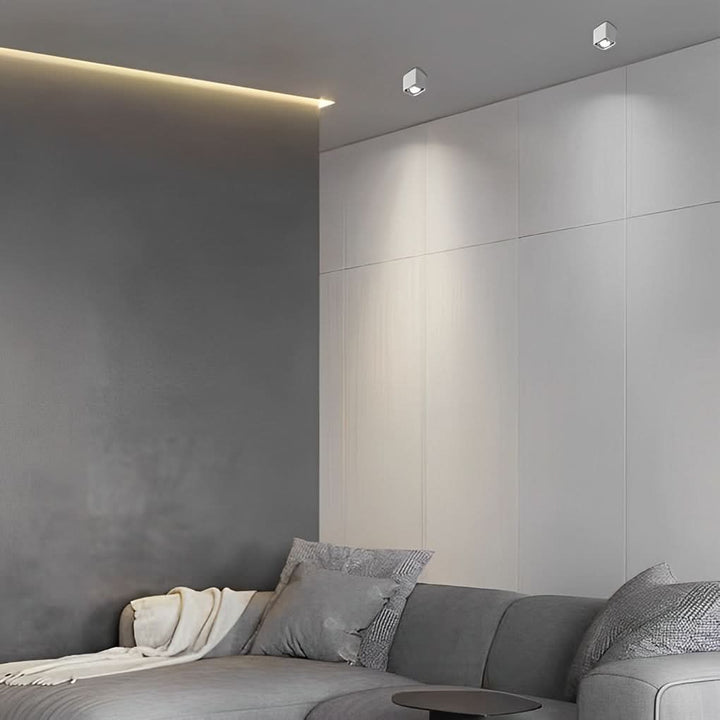 BowLift | Square Adjustable Ceiling Lamp with Dimmable LED Light