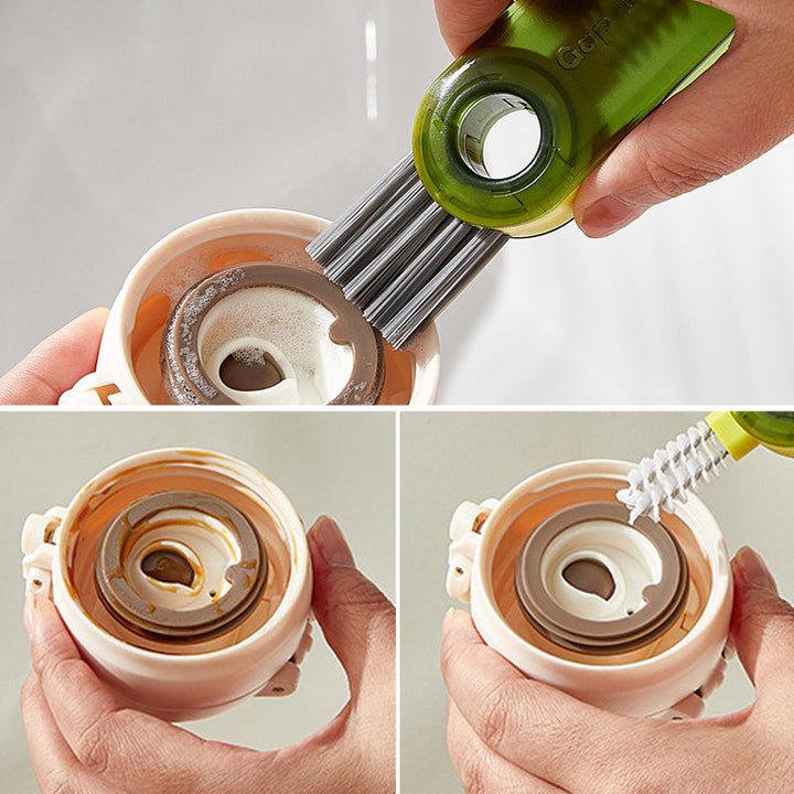 3 in 1 Cleaning Brush Multifunctional Bottle Gap Cleaner Brush | Bowlift