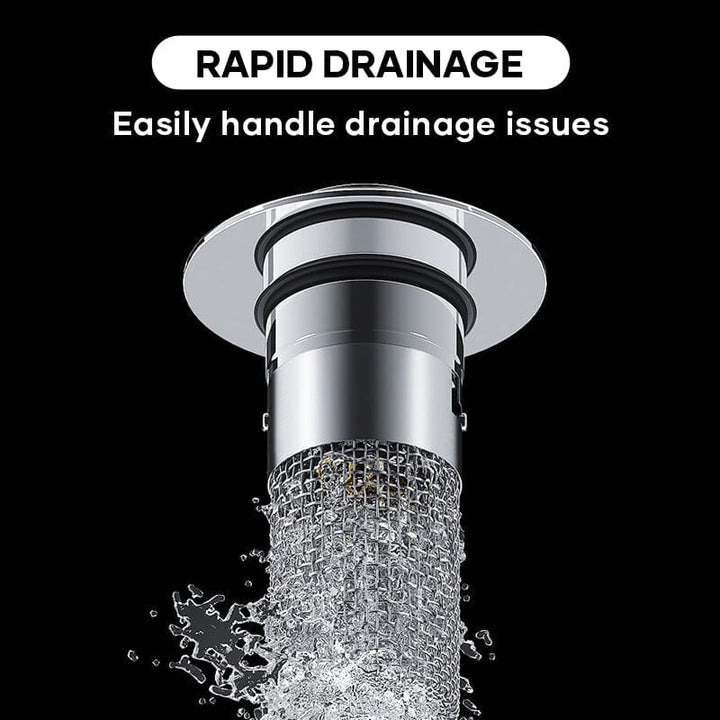 Drain filter stainless steel with pop-up mechanism | Bowlift