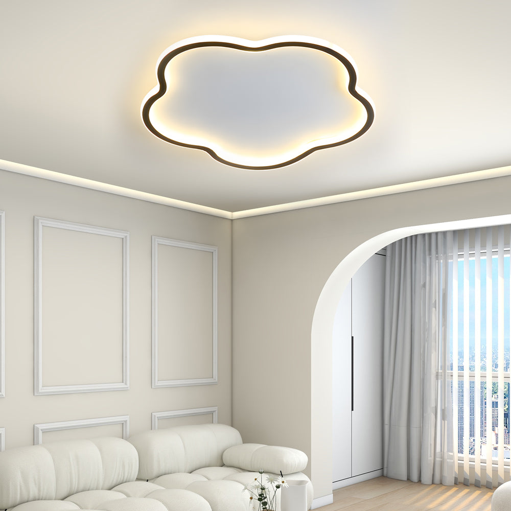 Nordic ceiling light in pentagram design – aluminum ceiling lamp for bedroom | Bowlift