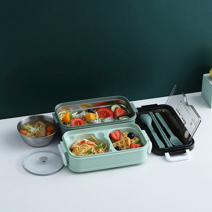Portable Three Stackable Lunch Box | Bowlift