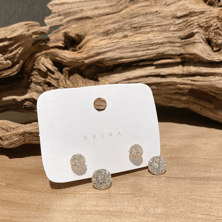 BowLift | Simple Hollow Diamond Ball Earrings