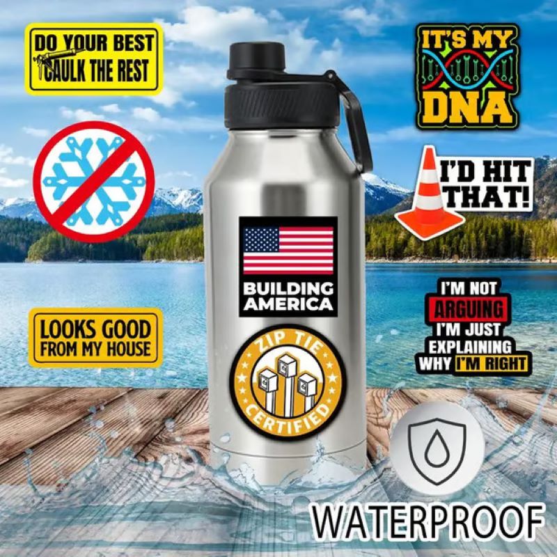 BowLift | 150 Pcs blue collar funny stickers‍️