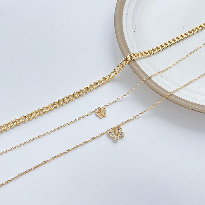 BowLift | Stacked Butterfly Pendant Necklace