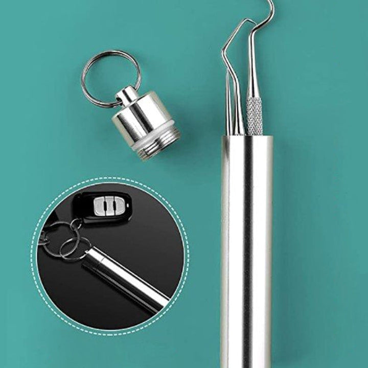 Toothpick set made of stainless steel (7 pieces) | Bowlift