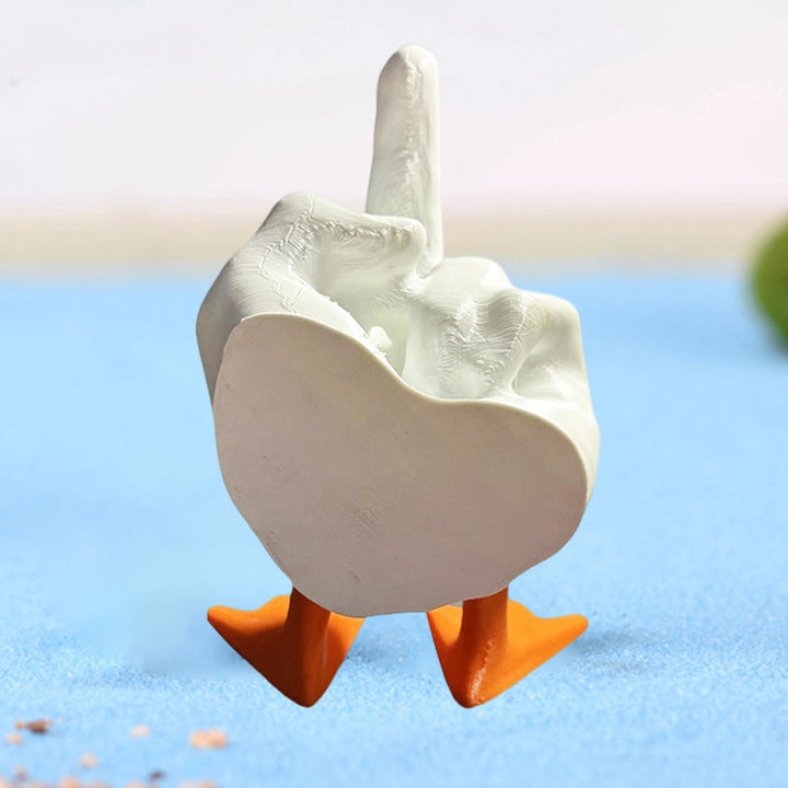 BowLift | Duck ornament in the shape of the middle finger