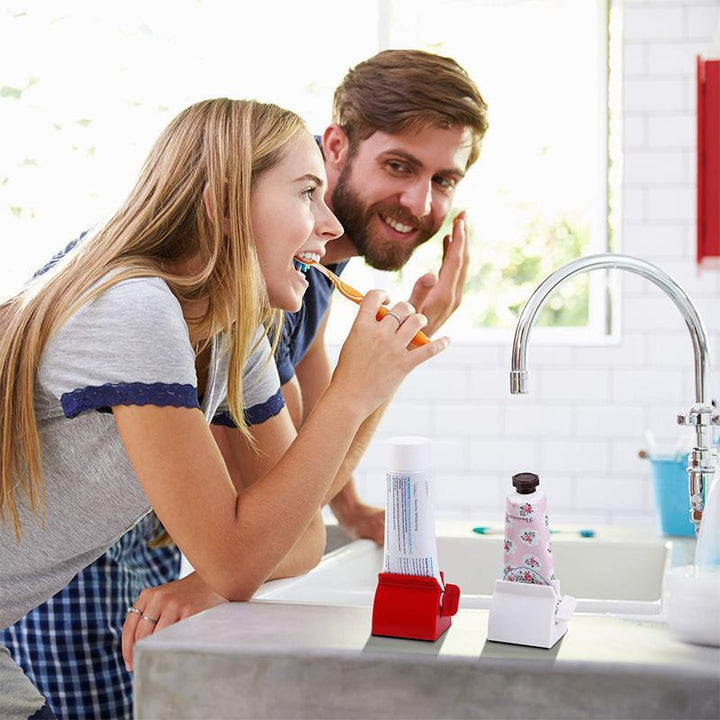 BowLift | Rolling Tube Toothpaste Squeezer Toothpaste Holder Stand
