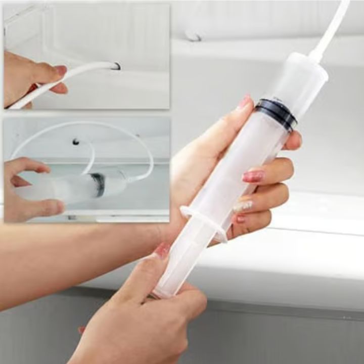 BowLift | Refrigerator Drain Cleaning Kit | Flexible Brush & Spray Tool | Stainless Steel & Nylon