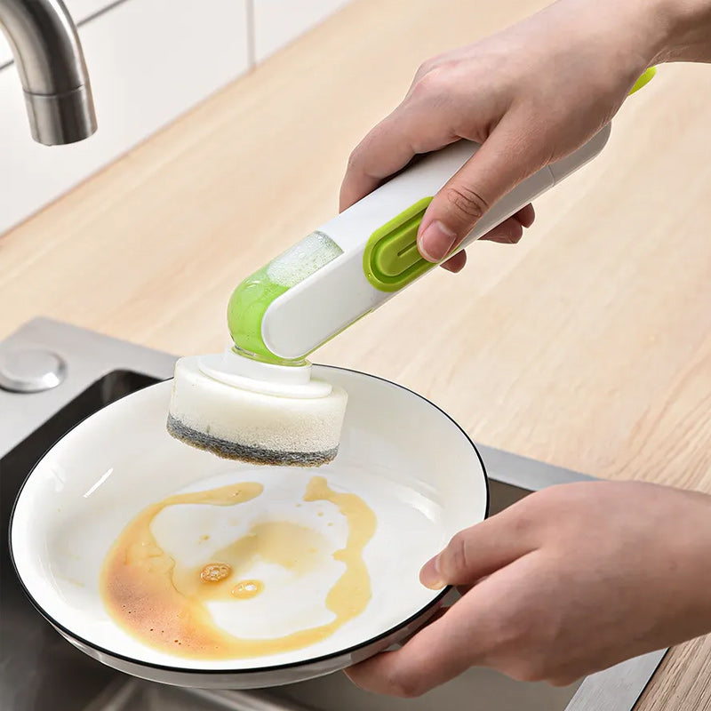 Multi-functional Long-handle Liquid-filled Cleaning Brush | Bowlift