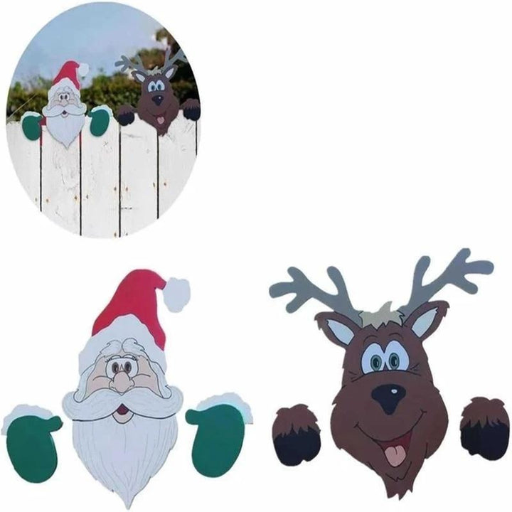 Christmas Themed Fence Decoration | Bowlift