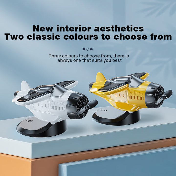 BowLift | Solar powered airplane shaped car ornaments