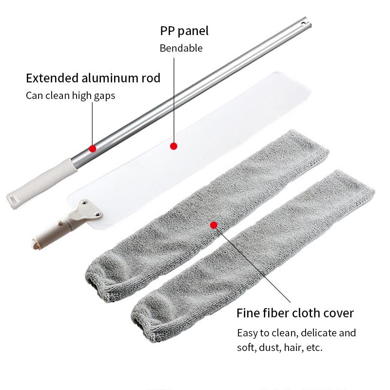 Long handle Bedside Dust Brush Mop Flexible Bowlift