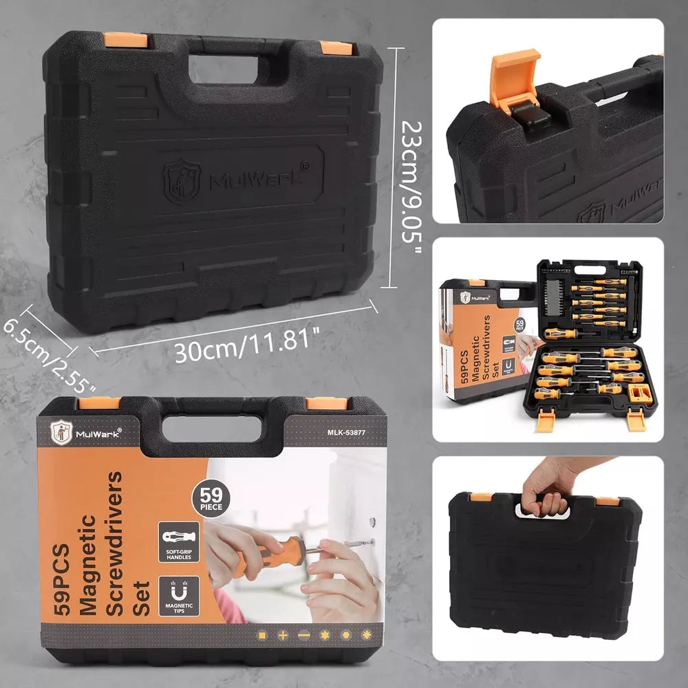 BowLift | Magnetic Screwdrivers Set with Case (43 PCS)
