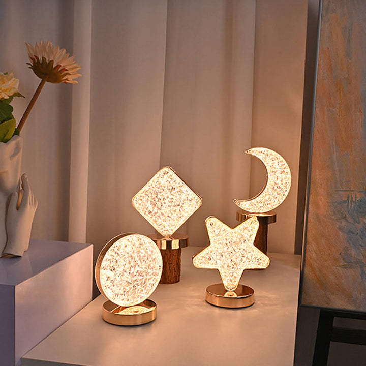 Star Moon Metal Table Lamp | Bowlift