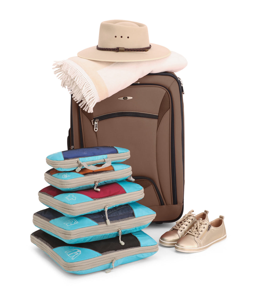 BowLift | PackMate Compression Travel Set – Space-Saving Travel Cubes for Organized Packing