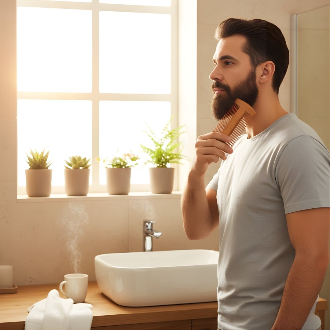 Easy Lather & Frizz Control – Soft Bristles – Skin-Friendly Grooming – Perfect Daily Beard Care for Men Bowlift