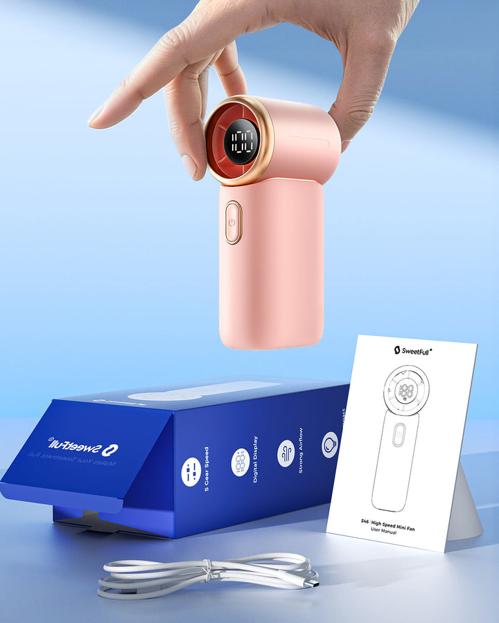 Portable Handheld Turbo Fan,High Speed Mini Fan | Bowlift