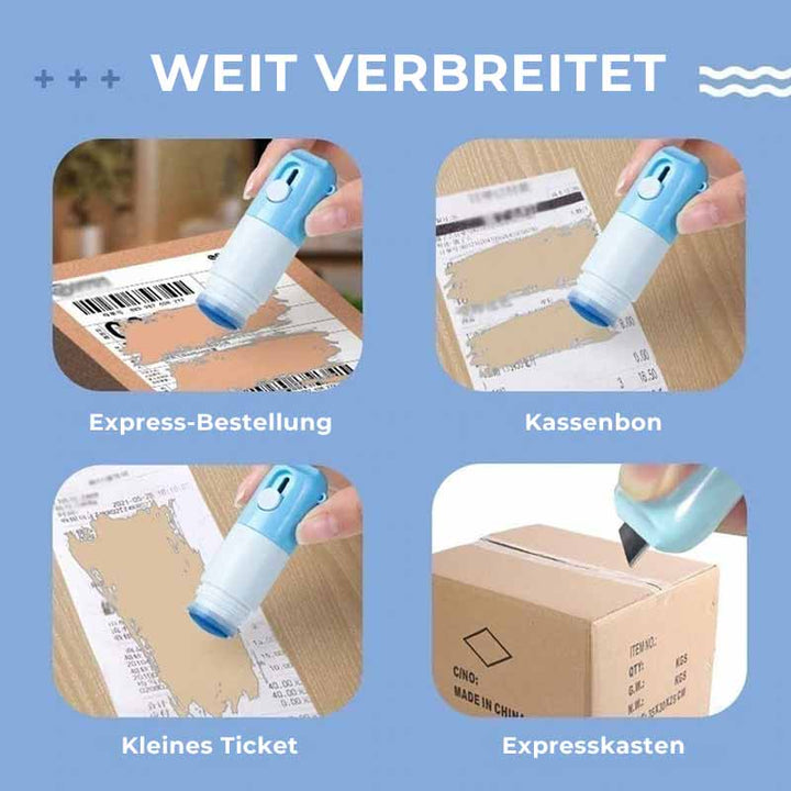 Thermal paper correction fluid with unpacking knife | Bowlift