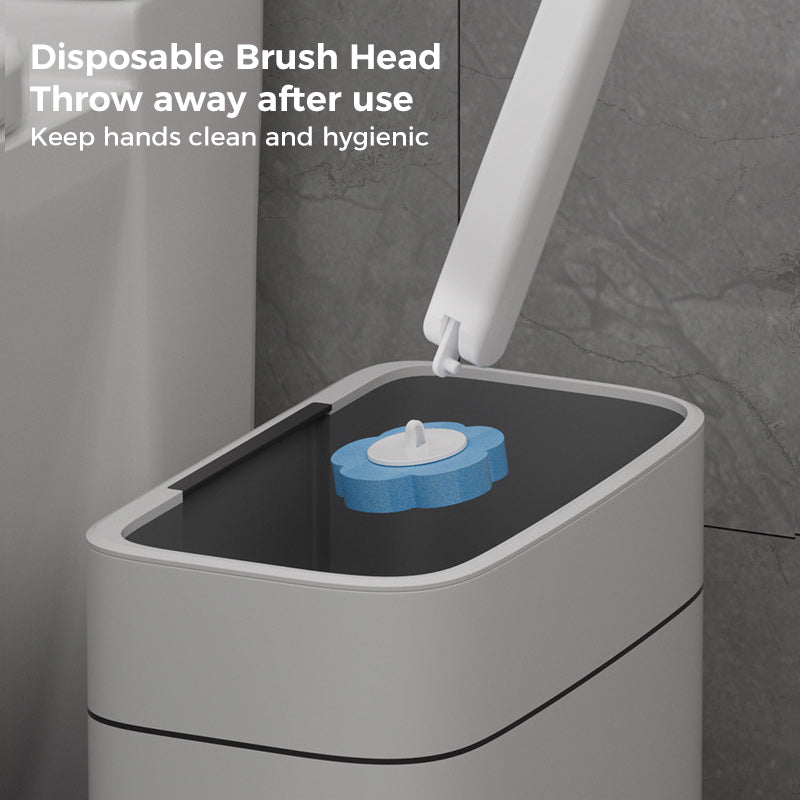 Toilet Wand Kit, Disposable Toilet Cleaning System with 18 Refill Heads | Bowlift