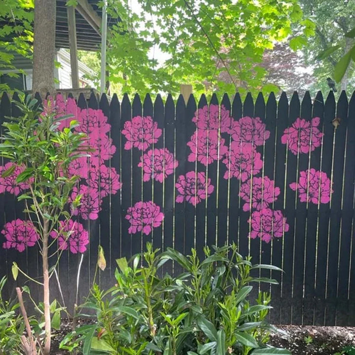 BowLift | Large Flower Stencils for Garden Fence