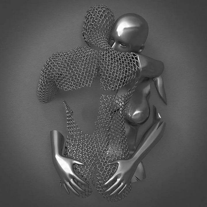 BowLift | Love Canvas with Elegant Metal Figure in Modern Design