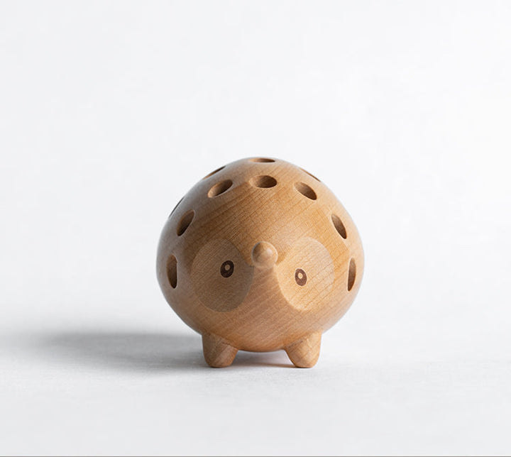 BowLift | Wood Creative Small Hedgehog Pencil Holder, Good Gift for Your Family or friends