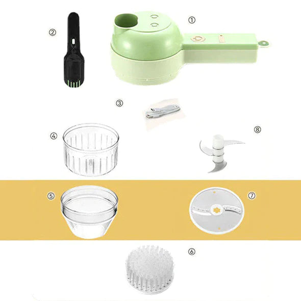 BowLift | 4 In 1 Handheld Electric Vegetable Cutter Set