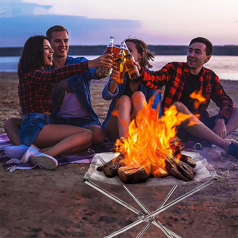 BowLift | Outdoor foldable fire pit rack